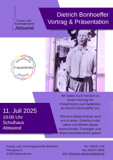 Vortrag Bonhoeffer