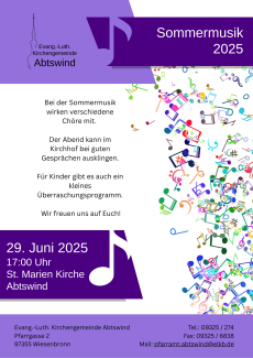 Plakat Sommermusik 2025