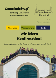 Titelseite Gemeindebrief Februar bis April 2026